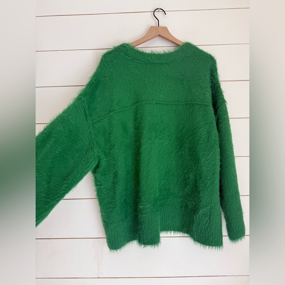 Free People Harrison Bunny Fuzzy Pullover Crewneck Sweater - Picture 7 of 11